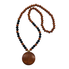 Load image into Gallery viewer, NF Wooden Beaded Necklace
