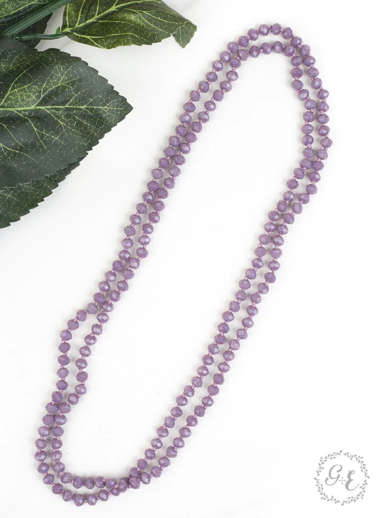 CGB Purple Iridescent Beaded Necklace