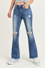 Load image into Gallery viewer, NF High Rise Distressed Flare Jeans
