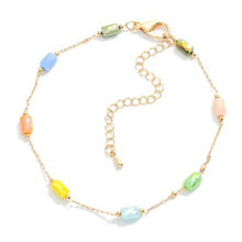 Load image into Gallery viewer, NF Beaded Gold Chain Anklet

