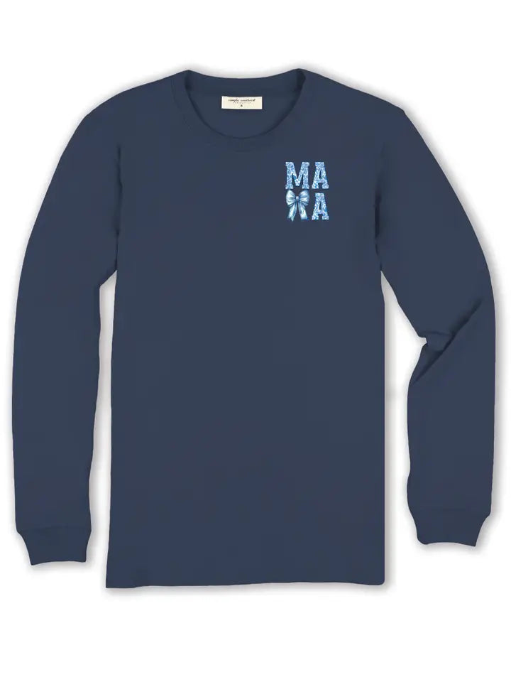 CGB Bow MAMA Long Sleeve Tee