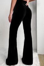 Load image into Gallery viewer, NF Black High Waist Corduroy Flares
