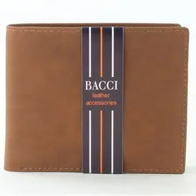 CGB Tan Leather Bi-fold Wallet