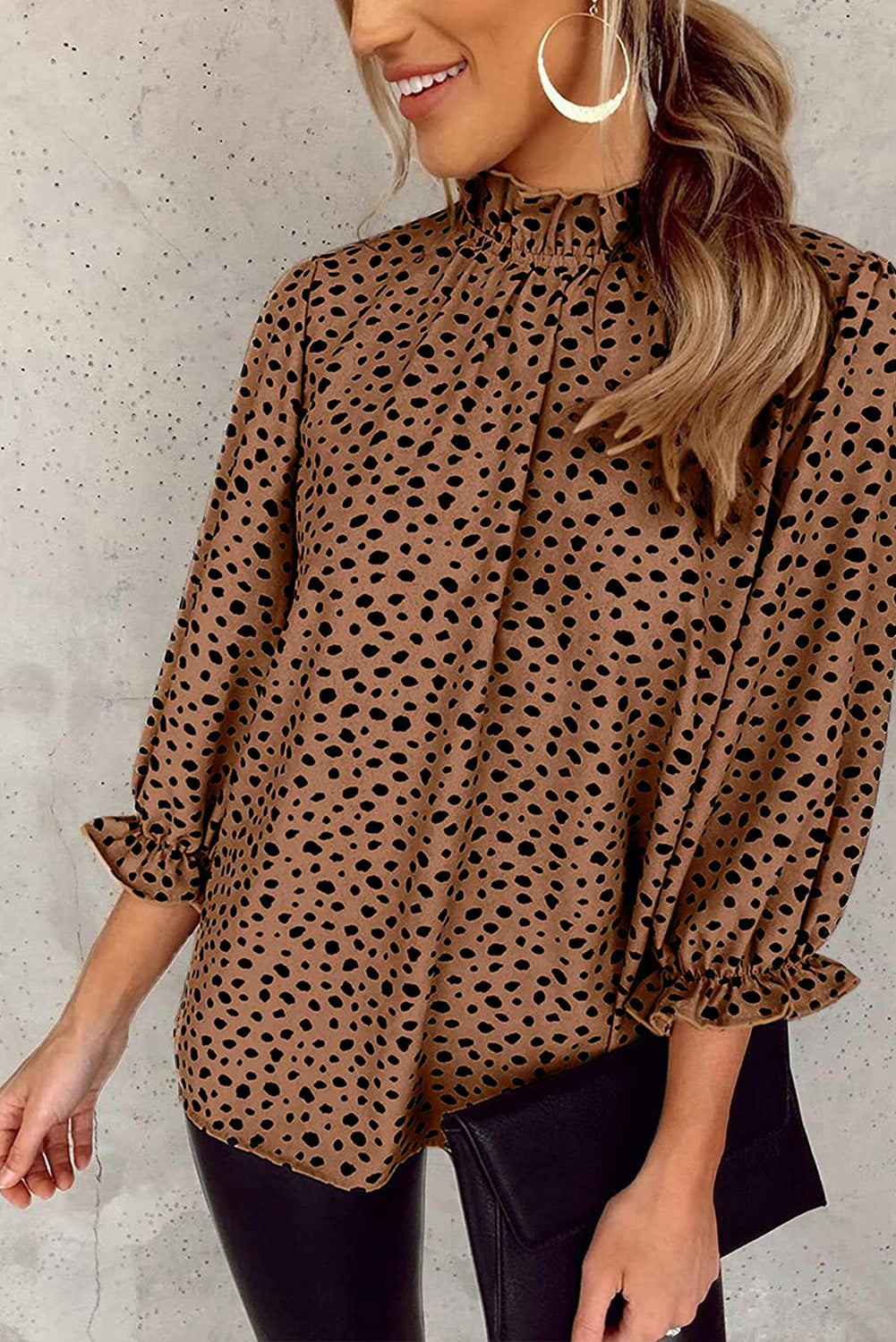 NF 3/4 Sleeve Cheetah Top