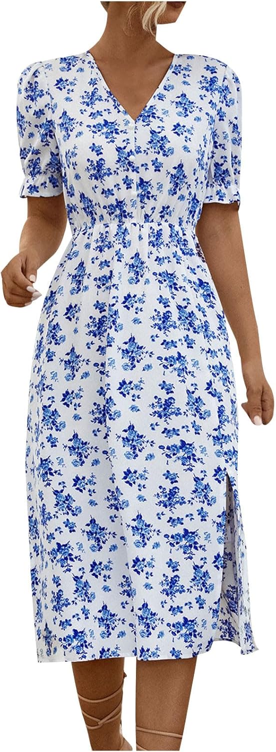 LBBB Blue Floral Dress