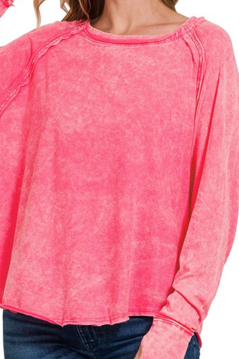 LBBB Pink Raglan Top