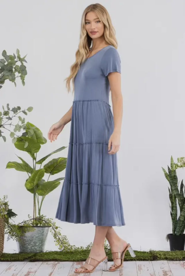 RBB Blue Layered Dress