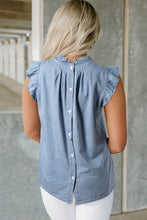 Load image into Gallery viewer, NF Blue Pleated Top
