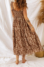 Load image into Gallery viewer, NF Brown Ruffled Maxi Dress
