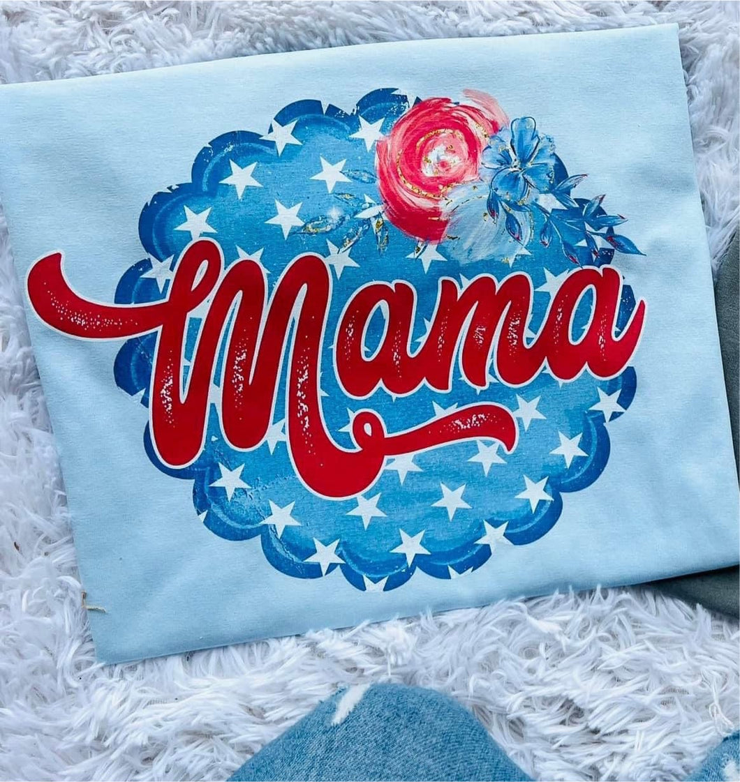 SF Red, White and Blue MAMA Tee