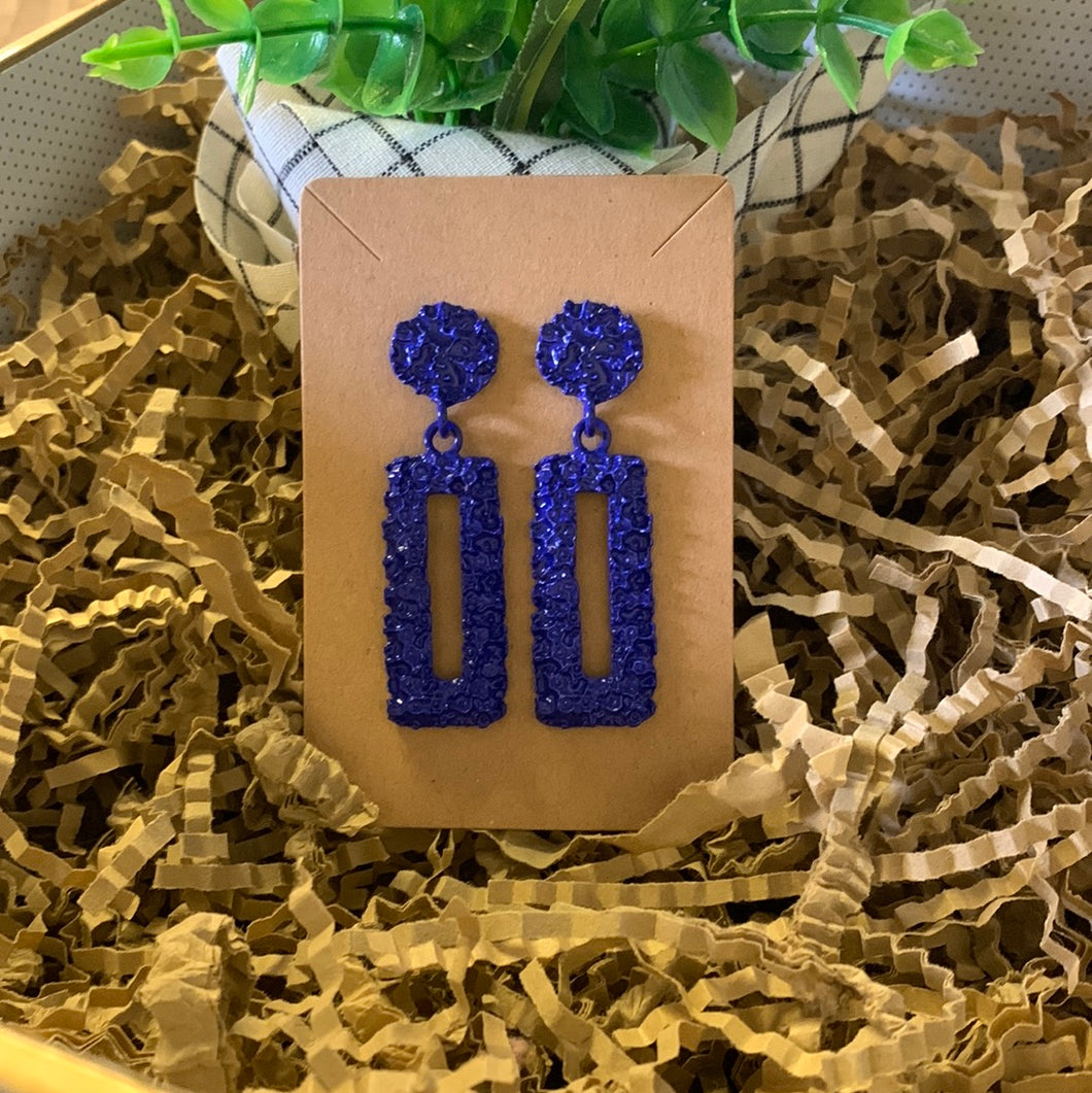 FG Blue Dangle Earrings